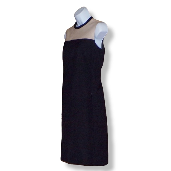 Akris Punto 100% Wool/Lamb Leather Dress - Picture 3 of 7